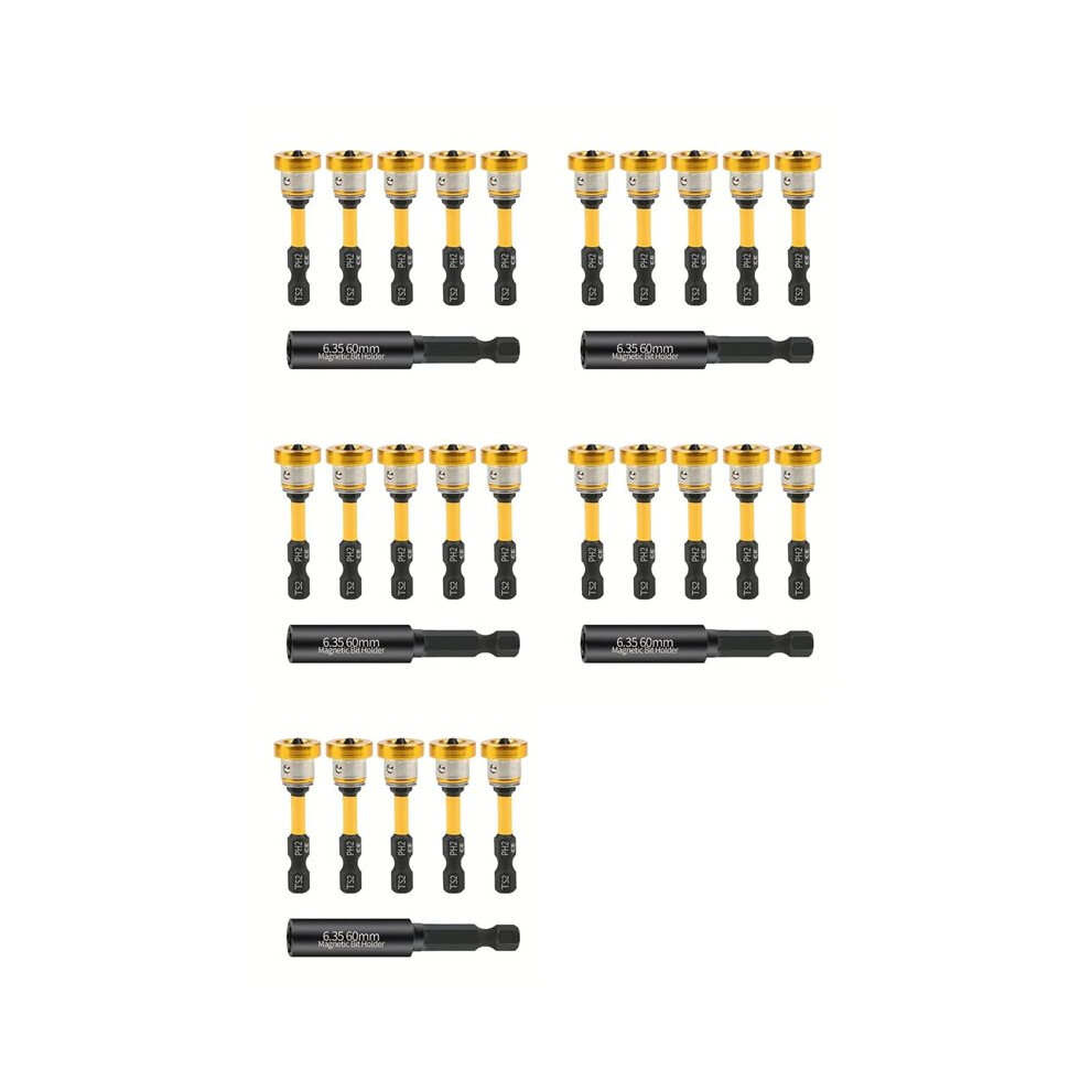 25Pcs 50Mm Positioning Screwdriver Bits S2 Drywall Screw For Plasterboard Gypsum Board Plasterboard Screw Driver Tools 6031540419087