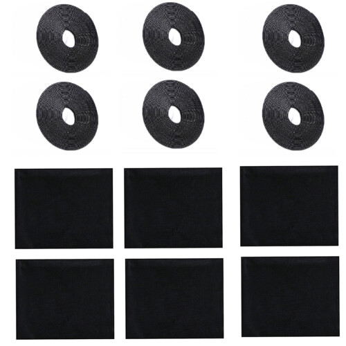Pack of 6 Adhesive DIY Window Screens High Density Mesh for-D