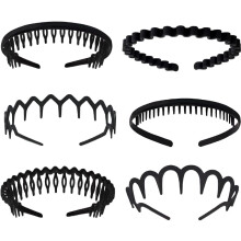 Elegantes mattes Stirnband-Set - 6-teilige Haarschmuckkollektion