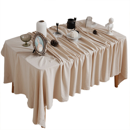Vintage einfarbige-70*70cm Flachsfarbe