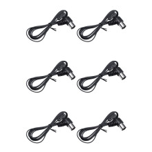 6X Am/Fm-Antennes Fm Dipoolantenne 75 Ohm Pal Connector Radio Stereo Binnen voor Thuisbioscoopontvanger Am/Fm-Antennes