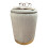 Velvet Storage Stool with Padded Seat and Gold Base 1