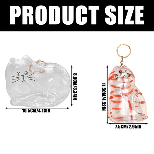 Conteneur de souvenirs Unique pour poils- Chat à trois chats 2