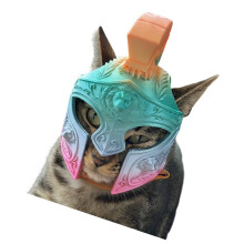 Role Playing Roman Helmet Lovely Cats Ear Helmet-Candy color