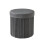 Tabouret de rangement en velours avec assise rembourrée et compartiment 1