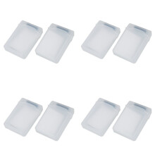 8 Packs Clear 3.5 INCH HDD Hard Drive Storage Case