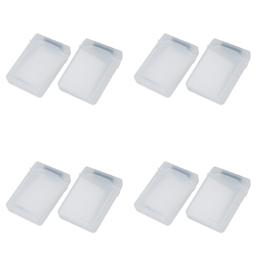 8 Packs Clear 3.5 INCH  HDD Hard Drive Storage Case