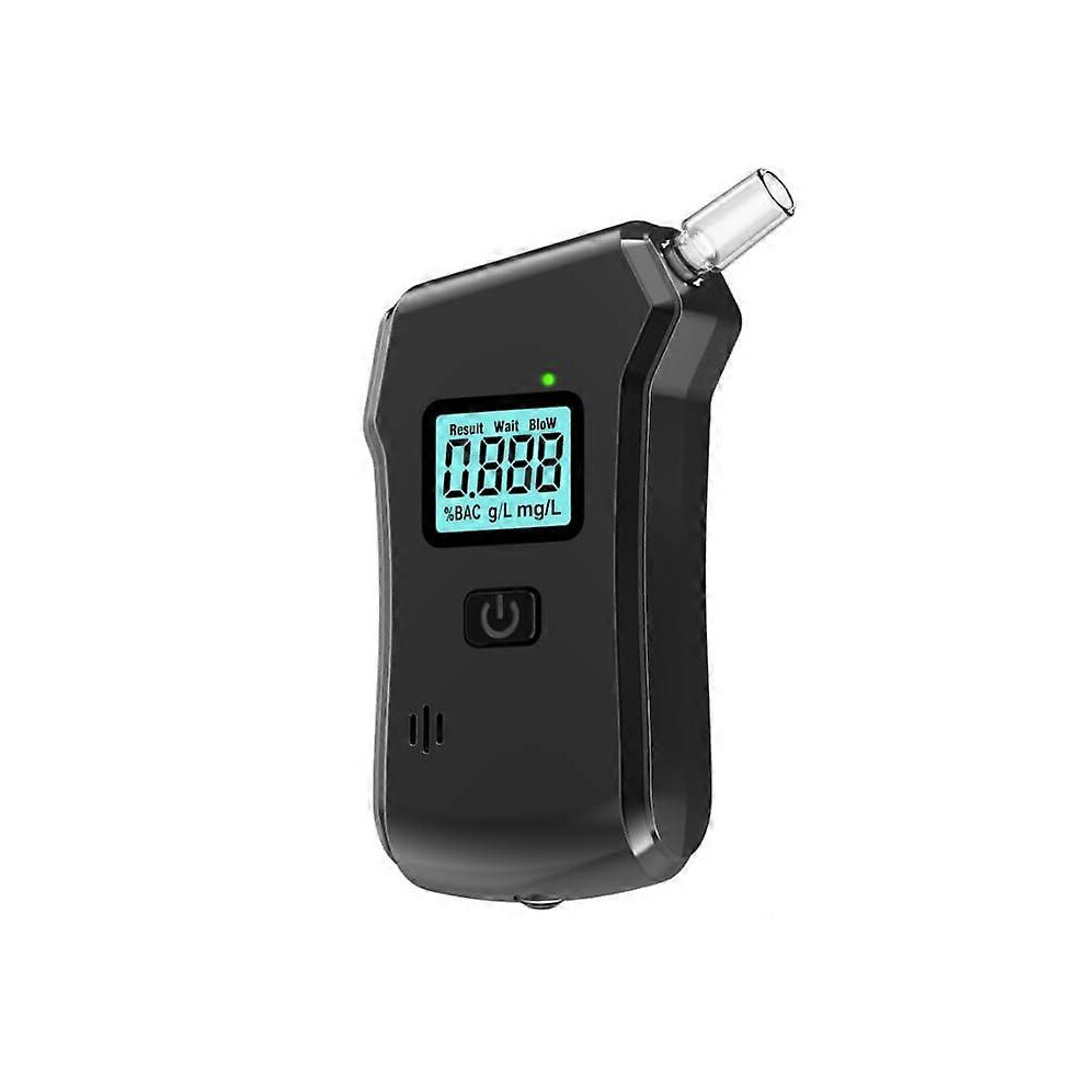 Police-Grade Alcohol Tester, 25 Mouthpieces, Lcd Display, Portable High-Precision Breathalyzer 5996097196236