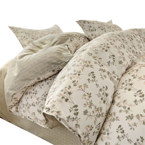 4Pcs Bed Sheet Set Brushed Washed Cotton Bedding-Ye Ying