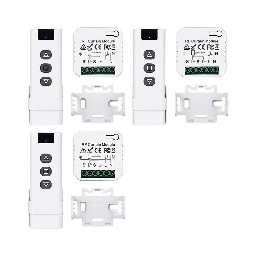 3X Tuya Wifi Curtain Controllers Roller Blinds Shutter Motor Life App Remote Control Alexa 6031987511085