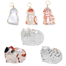 Elegante kattenbont opbergdoos met hanger- Een set van 6 stuks