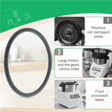 2X Anelli di Protezione Guarnizioni di Ricambio Set per Monsieur Cuisine SKMK 1200 C3/D4/E5 Mixer Accessori