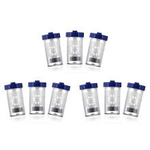 Set di 9 pezzi per la pulizia di custodie per lenti a contatto con perossido di idrogeno, lavatrice portatile per clip per lenti sclerali.