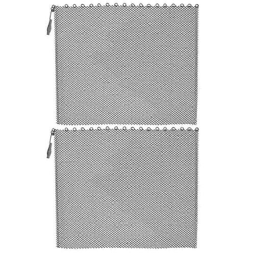 2pcs Fireplace Mesh Screen Panels with Handles