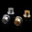 (Silver) 12Pcs Gold Plated RCA Protection Caps, Short Circuit Shield 4