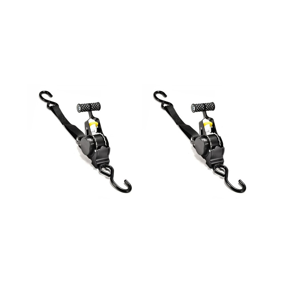 2X Auto Straps For Cargo Tape Retractable Belts For Load Luggage Strap Ratchet Tensioner Belt 4713492505941