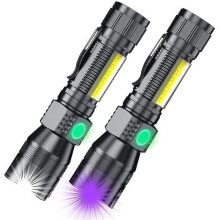 Itoncs 3-in-1 UV Black Light Rechargeable Torch Super Bright
