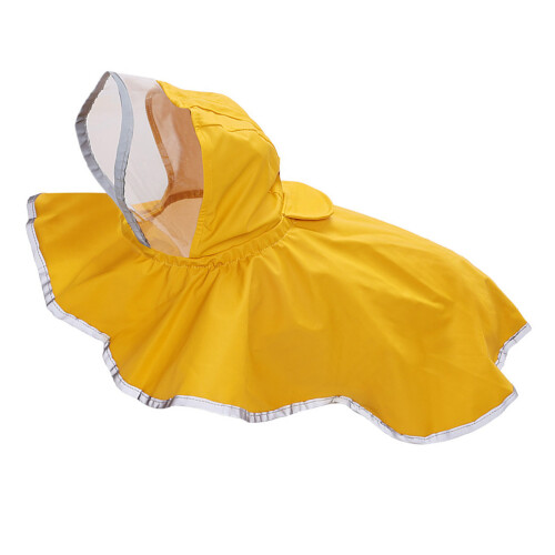 Two Layer Waterproof Dog Raincoat With Adjustable Hooded-XXL