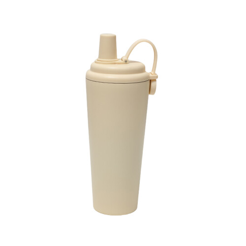 Thermische 710ML roestvast stalen watercontainer- Romig geel