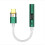 BA23 USB-C til 3,5 mm lydstikadapter med indbygget DAC Green 1