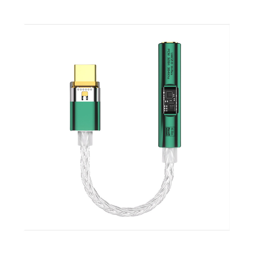 Ba23 Usb-C To 3.5Mm Audio Jack Adapter With Built-In Dac Green 7314281050139