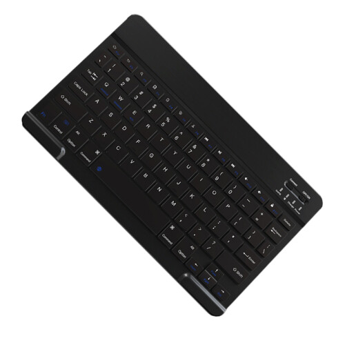 Wireless Bluetooth Keyboard - 10-inch Rechargeable Black