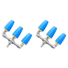2X Triple Turbo Nozzle Pressure Washer, 360 Rotating Turbo Nozzle with 1/4inch Quick Connector, 2.0 Orifice, 4000 PSI