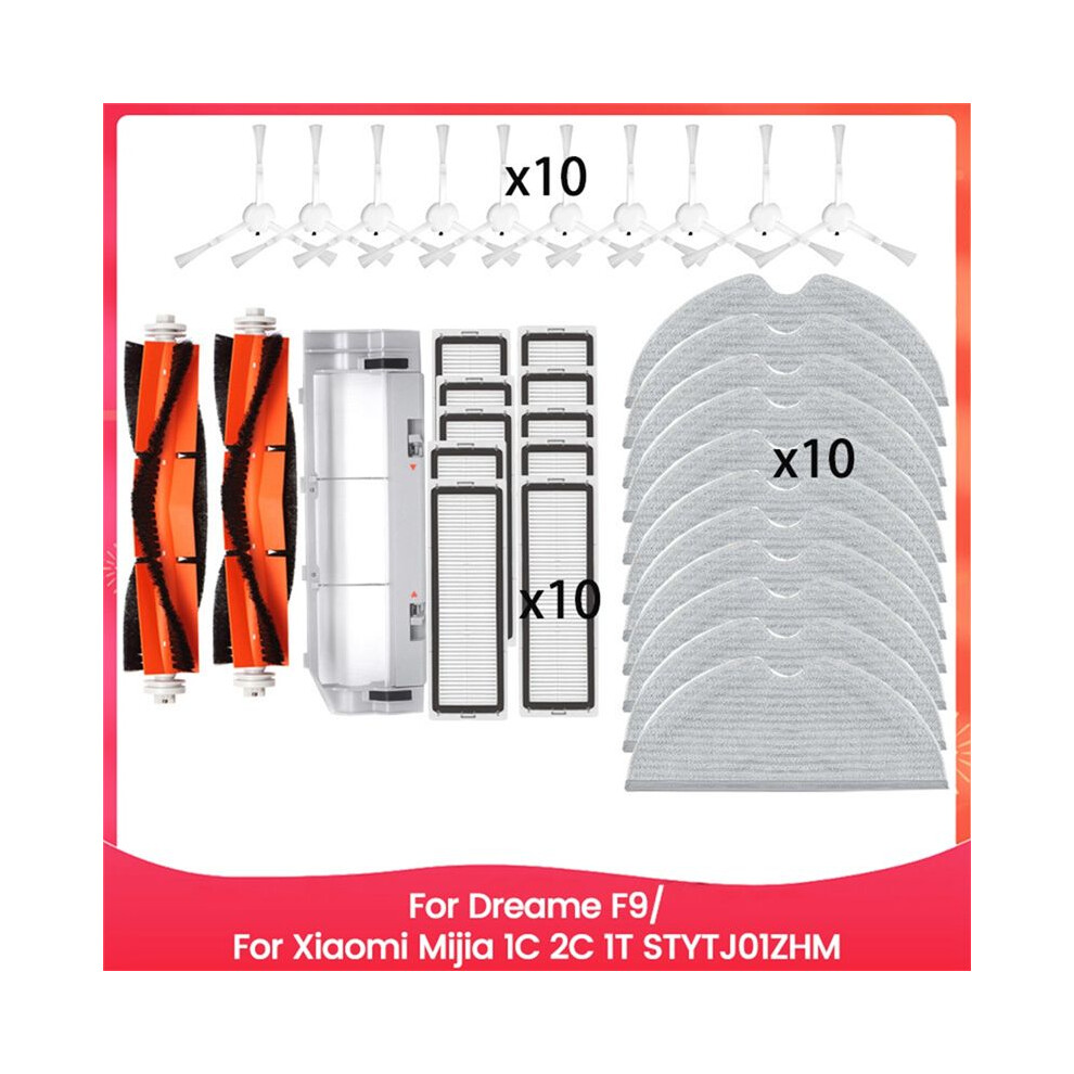 For F9/ Mijia 1C 2C 1T Stytj01zhm Main Side Brush Mop Cloth Hepa Filter Efficient Cleaning Spare Parts 6031416522613