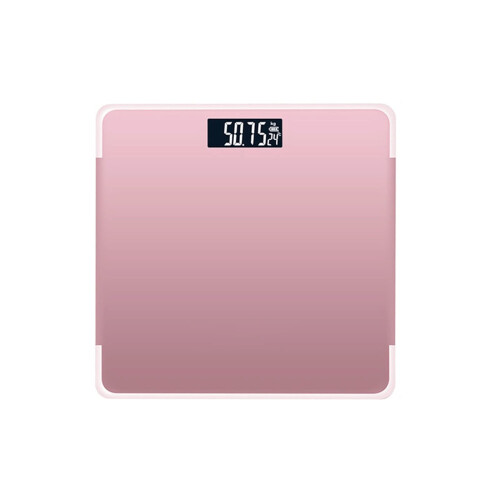 Smart Digital Bathroom Scale with Body Fat Analyzer,  Accuracy LCD Display, Rose Red