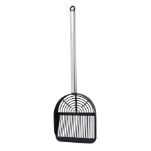 MultiPurpose Cats Litter Scoops Stainless Steel Handle-Black