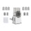 Professional Vegetable Chopper Multiple Blade-White 1