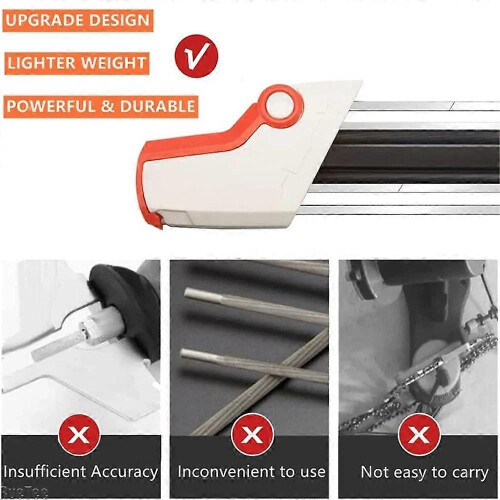 (B(4.8mm)) 4.0/4.8mm Electric Chainsaw Sharpener Handheld Manual Chain Grinder 2