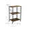 Industrial 3-Tier Trolley with Wheels and Hooks 4