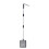 Adjustment 3 Section Stainless Steel Cats Litter-Square spade 1