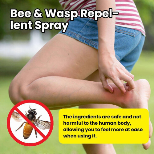(2PCS) 1-3x Natural Peppermint Bee & Wasp Repellent Spray 2025 2
