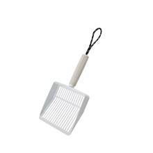 Cats Litter Scooper with Shovel Handle Metal Scoops-White