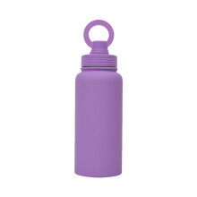 Outdoor Insulated Sports Water Bottle Magnetic Phone-Purple
