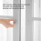 Cabinet Door Knobs, Furniture Pull Handle, 8pcs Self Adhesive Knobs No Drilling Mirror Cabinet Handles Drawer Knobs Transparent_M 4
