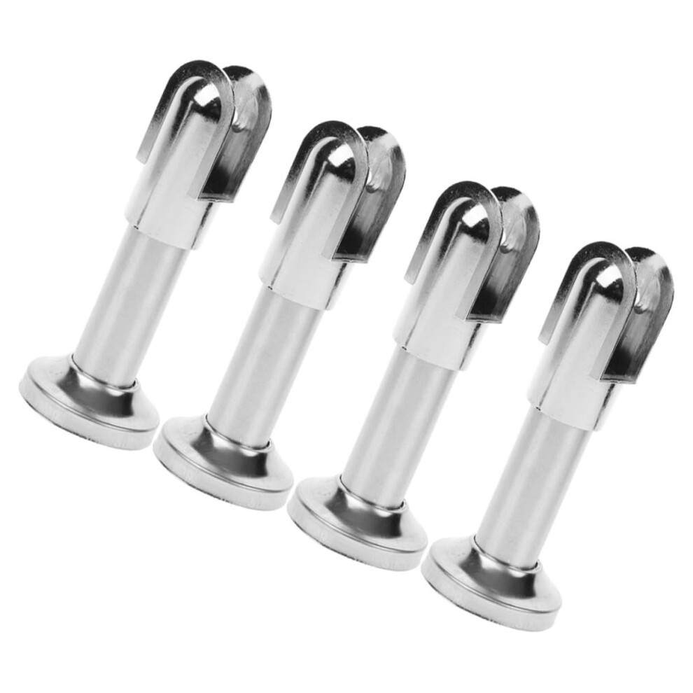 4Pcs Stainless Steel Toilet Partition Feet Easy Install Durable Load Support For Commercial Restroom 9073542194507