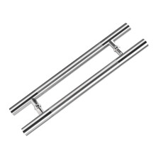 304 Stainless Steel Door Handle for Glass or Barn Doors, Modern Polished Finish, 9 Size Options