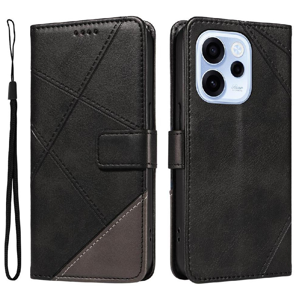 () Flip Case For Oppo Reno 15F High-Quality With Diamond Stitching Leather Phone Protection Case And Card Slot 764563348664