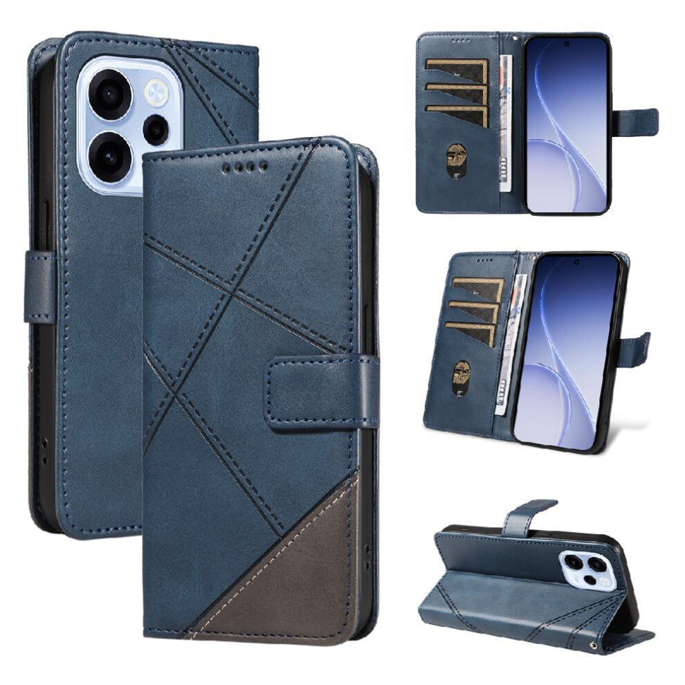() Flip Case For Oppo Reno 15F High-Quality With Diamond Stitching Leather Phone Protection Case And Card Slot 764563348671