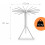 Extendable Octopus Clothes Dryer, 16 Rods, Space-Saving Design 4