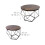 Industrial Coffee Table Set, Wood-Effect Top, Metal Frame 4