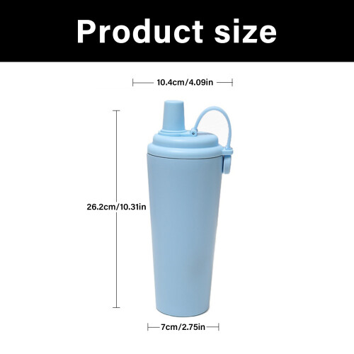 Thermische 710ML roestvast stalen watercontainer- Romig geel 2