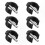 6-Pack C-Shaped Clips for Crutches, Canes, Walkers - Durable Replacement Clamps 2