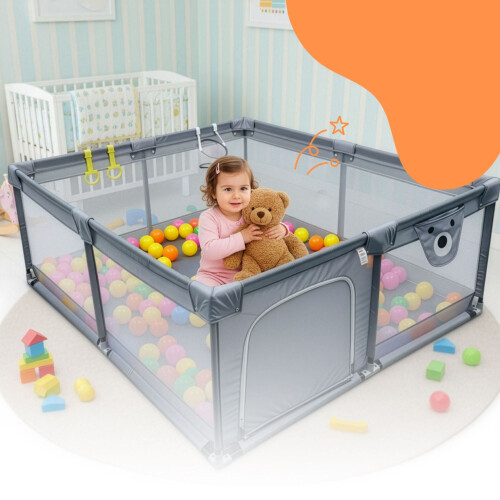 Babylekhage med 50 bollar och basketkorg 1