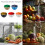 Plastic Pistachios Cleaning Tool Double-White bowl red top 3