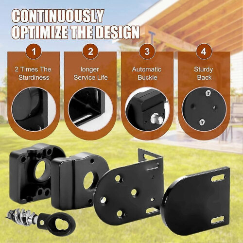 Coolaroo Cordless Crank Kit, Sun Shade Replacement Parts, Mounting Bracket 2