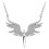 Collier pendentif aile d'ange en alliage élégant, chaîne de 1
